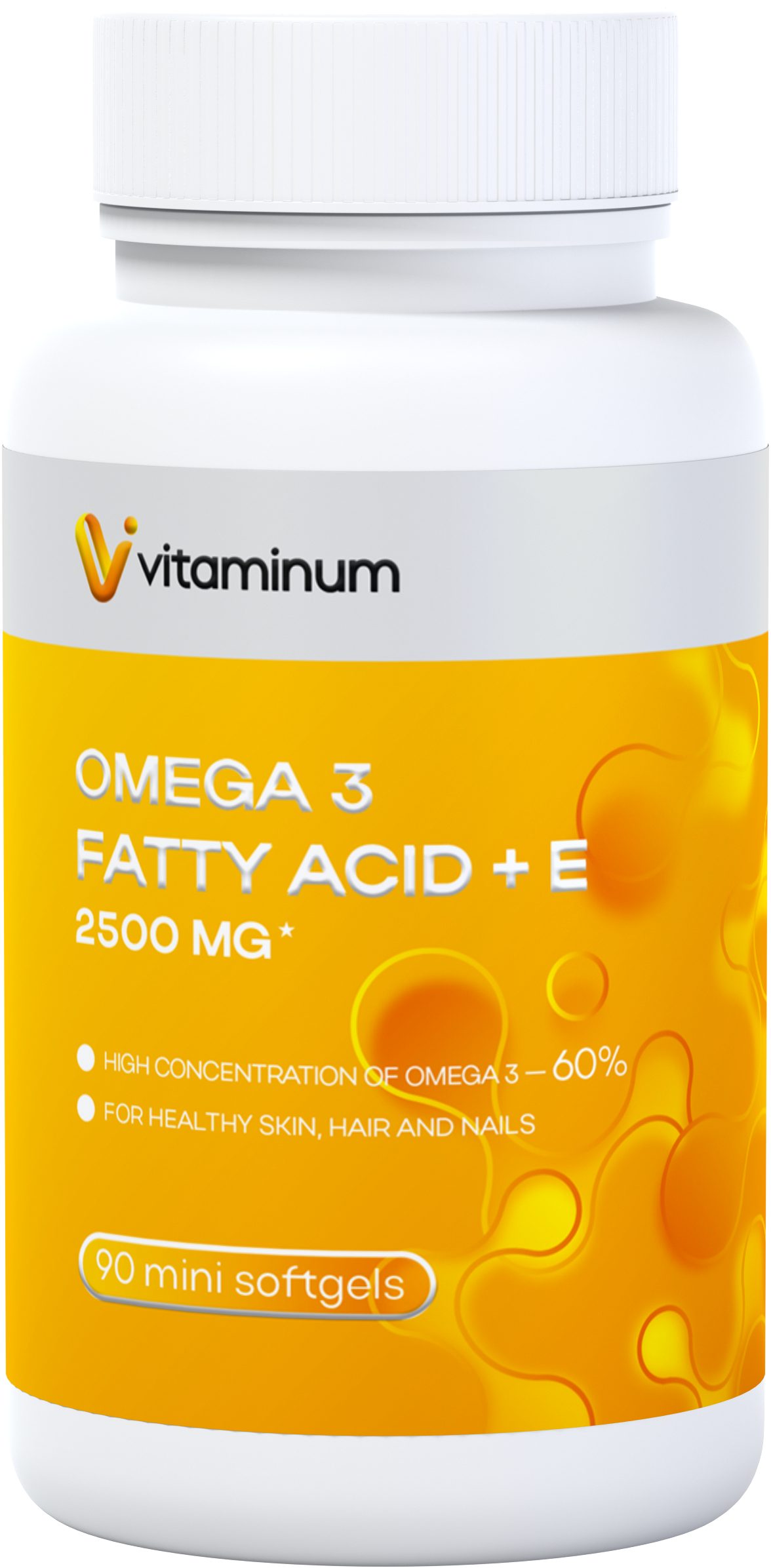  Vitaminum ОМЕГА 3 60% + витамин Е (2500 MG*) 90 капсул 700 мг   в Усинске